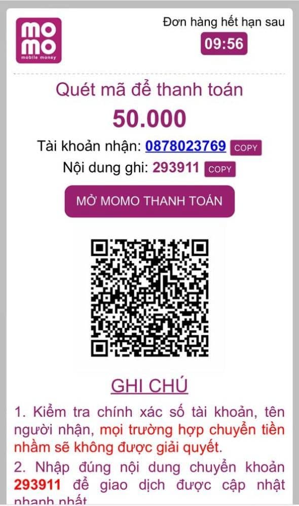 Thực hiện giao dịch chuyển tiền trên ứng dụng MOMO của bạn